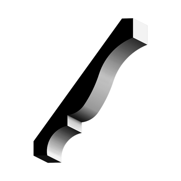 47 Primed MDF Crown LF 16'