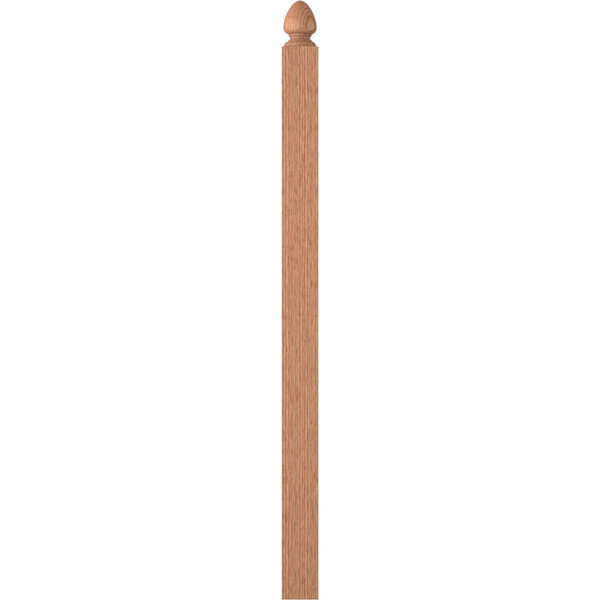 LJ-4005 Unfinished Red Oak Landing Newel 57-1/2"