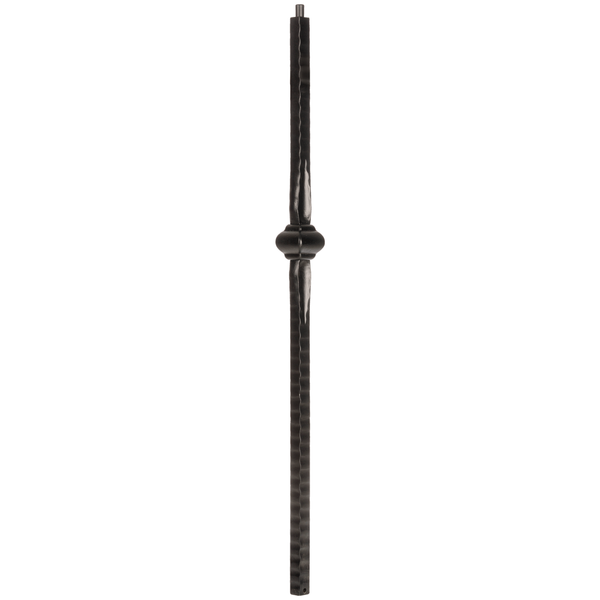 S-M640 Satin Black Iron Newel 48"