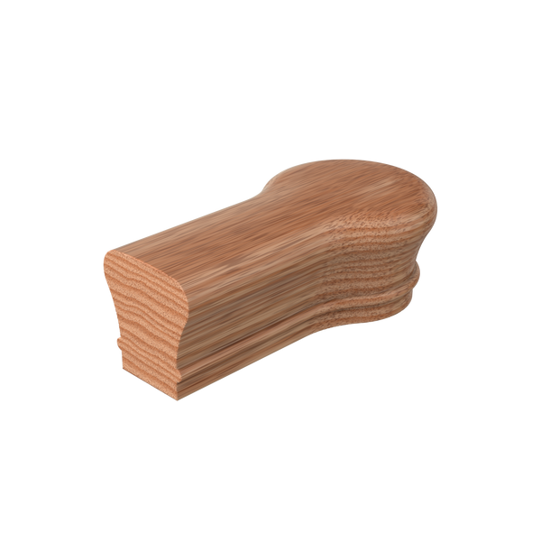 S-7019 Unfinished Red Oak Non Plowed Opening Cap