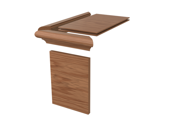 LJ-8079 White Oak False Tread and Riser Kit