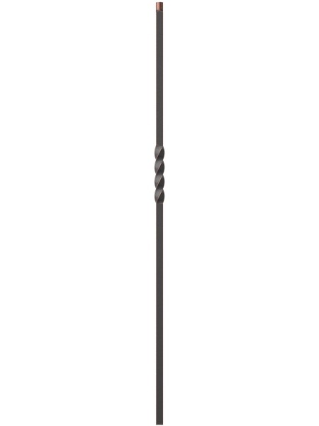 S-MXL658 Oil Rubbed Copper 3/4 in Iron Baluster 44"