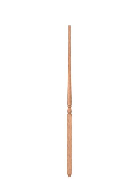 S-5015 Unfinished Red Oak Pin Top Wood Baluster 39"
