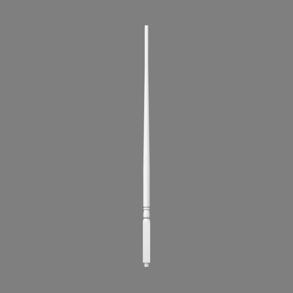 S-5015 Primed Gloss Prime Colonial Taper Top Wood Baluster 42"