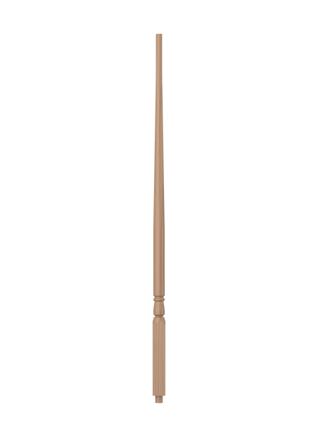 S-5015 Unfinished Poplar Colonial Taper Top Wood Baluster 36"