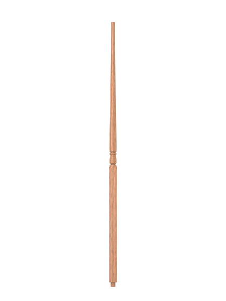 S-5015 Unfinished Red Oak Pin Top Wood Baluster 42"