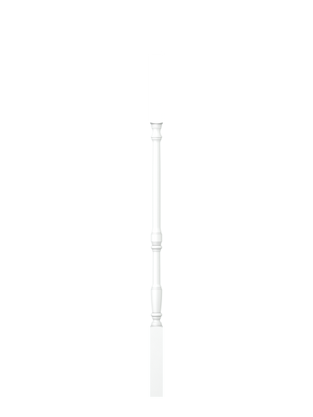 LJ-5067 Primed Gloss Prime Square Top  Wood Baluster 34"
