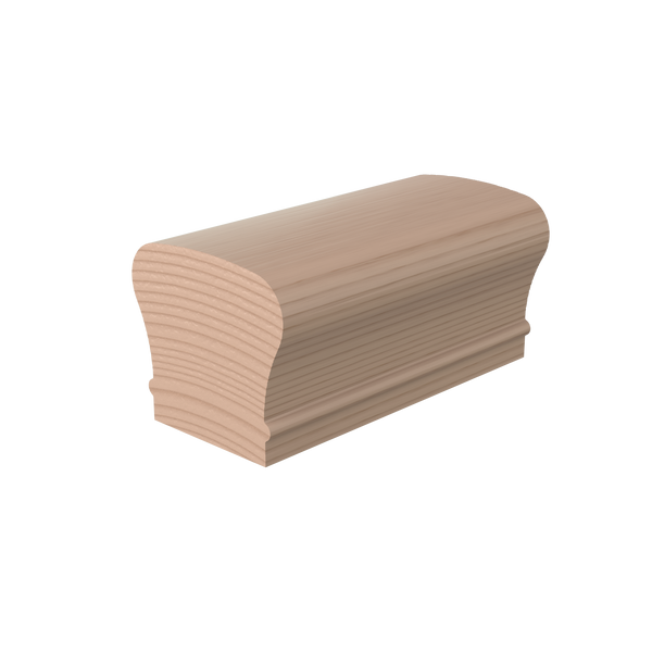 S-6210 Unfinished Maple Non Plowed Handrail 16'