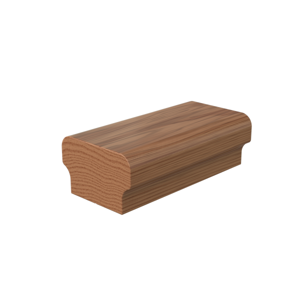 S-6003 Unfinished White Oak Non Plowed Handrail 10'