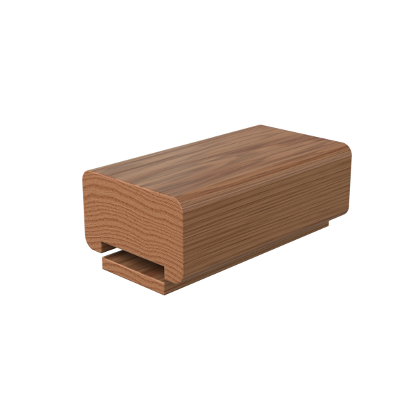 LJAN-6001/07 Unfinished White Oak Plowed 1 3/4 in. Handrail 12' with Fillet