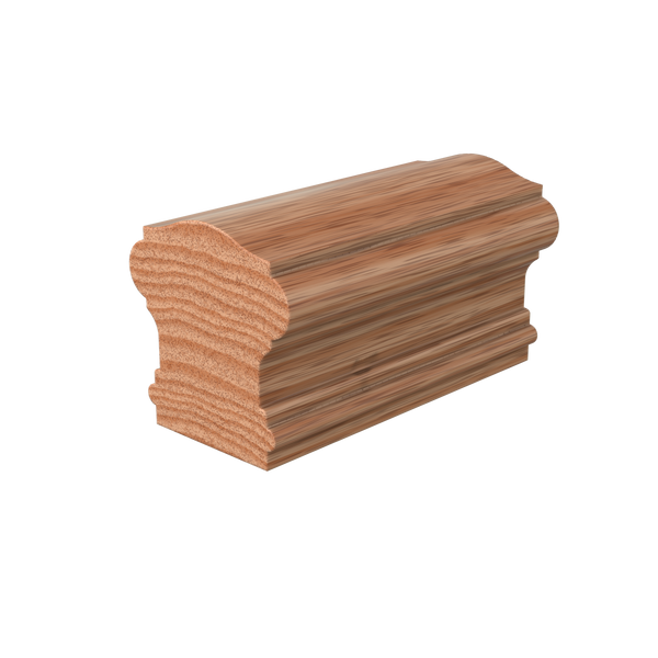 S-6710 Unfinished Red Oak Non Plowed Handrail 20'