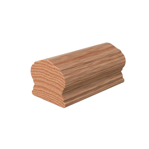 LJAN-6800 Unfinished Red Oak Non Plowed Handrail 16'