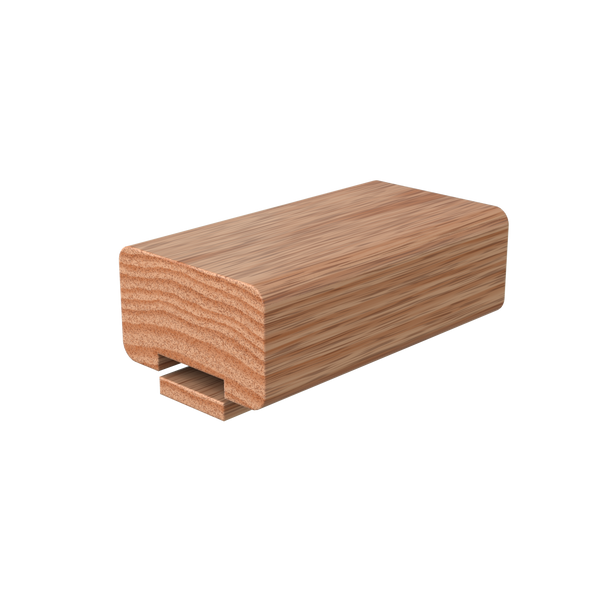 LJAN-6000FJ1/0F Unfinished Red Oak Plowed 1 1/4 in. Solid Cap Handrail 16' with Fillet