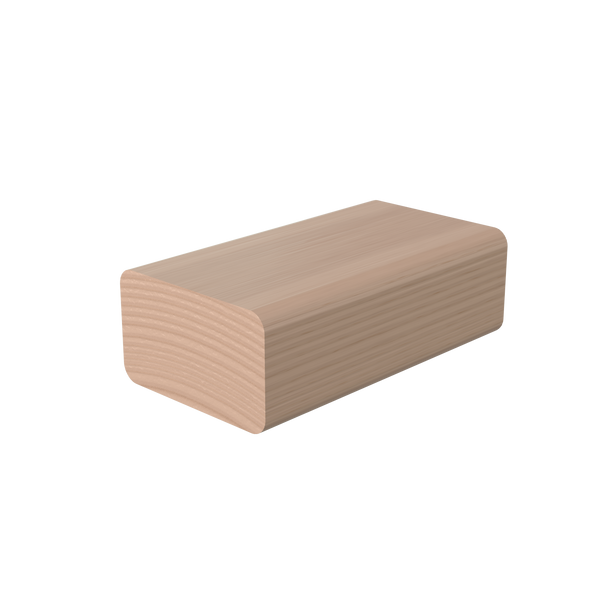 LJAN-6002 Unfinished Maple Non Plowed Handrail 12'