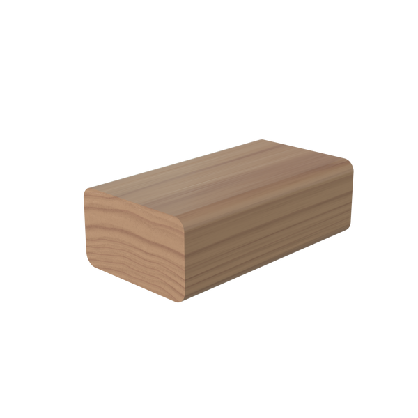 LJAN-6002 Unfinished Poplar Non Plowed Handrail 20'