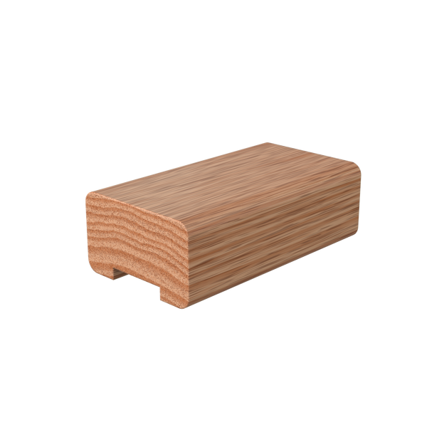 P6000ET Red Oak Plowed 1 1/4 in. Handrail 8' with Fillet