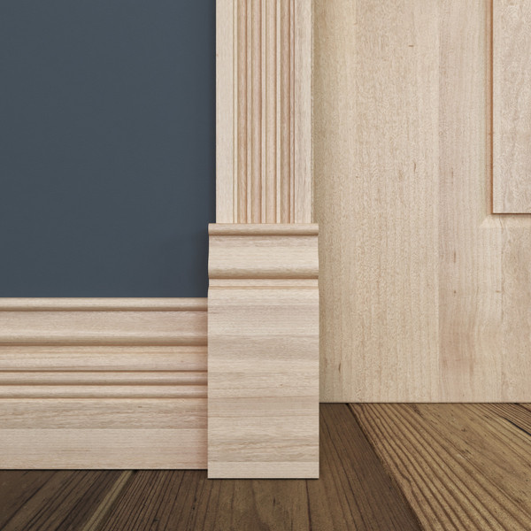 OML-887PB Unfinished Poplar Plinth Block