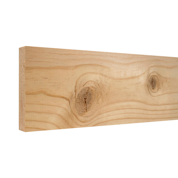 1X4 Southern Yellow Pine Rustic S4S Board 16'