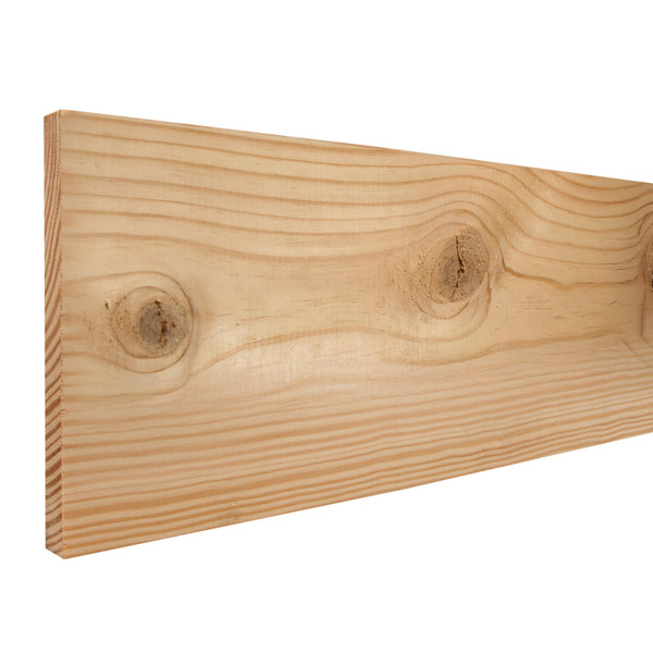 1X8 Southern Yellow Pine Rustic S4S Board 14'