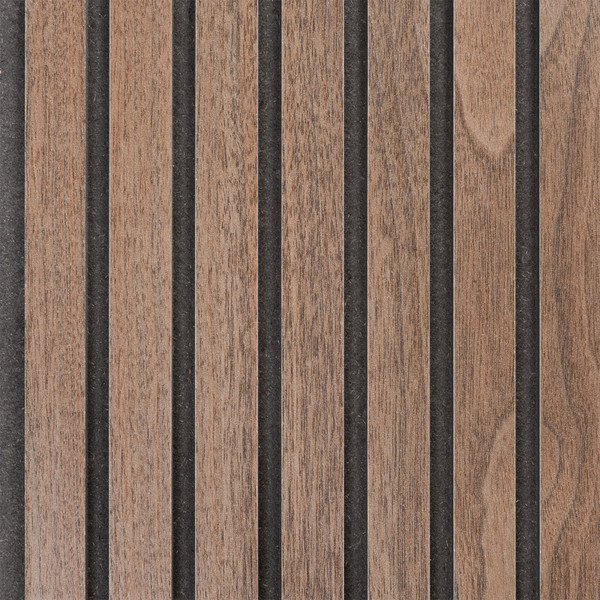 Dark Walnut MDF Slat Wall Plank 8'