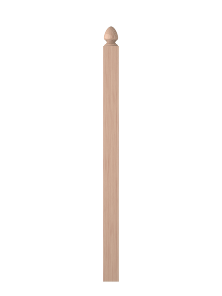 LJ-4005 Unfinished Beech Landing Newel 57-1/2"