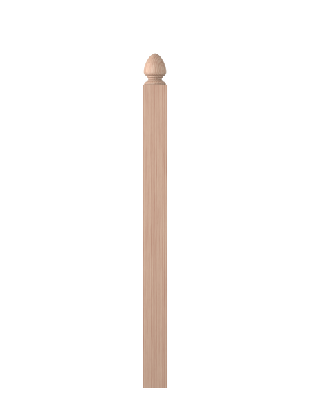 LJ-4004 Unfinished Beech Utility Newel 47-1/2"