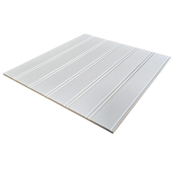 B 554 Primed 2" On-Center Beaded MDF Panel 8'