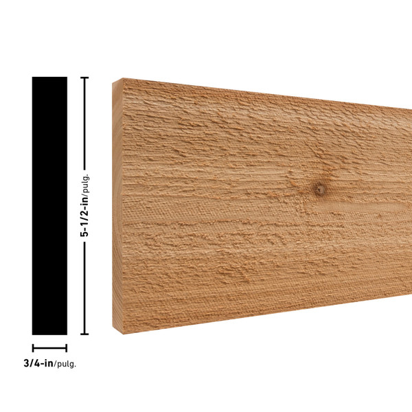 1X6 Unfinished Cedar Wood Board