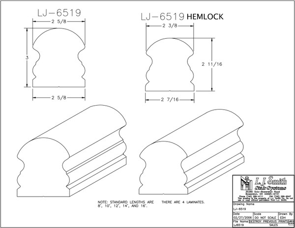 LJ-6519C-06-HK Handrail