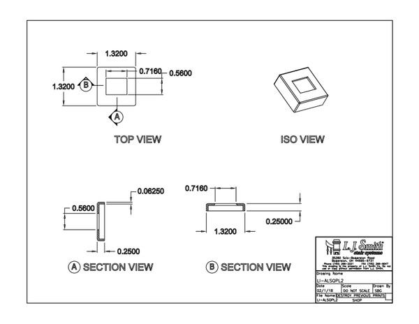 LI-ALSQPL2-MN Pitch Shoe