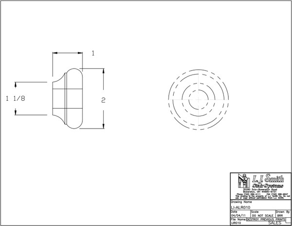 LI-ALR010-ORB Flat Shoe