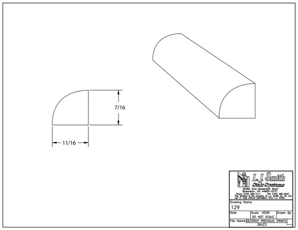 129-OA Shoe Moulding