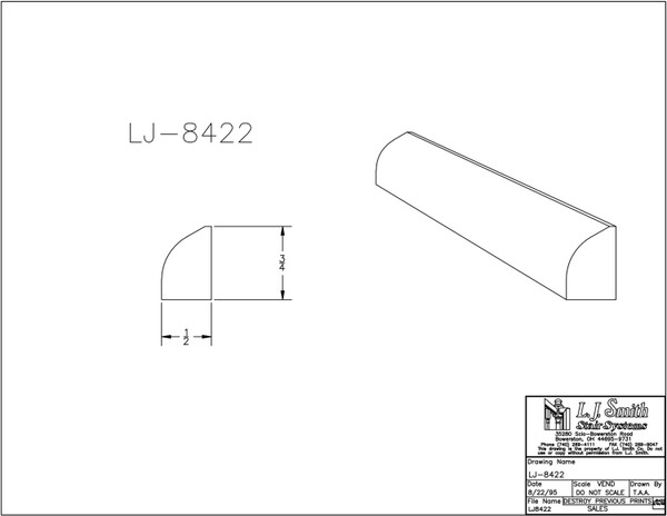 LJ-8422-O Shoe Moulding