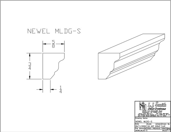 NEWEL MLDG-S HM Box Newel Moulding