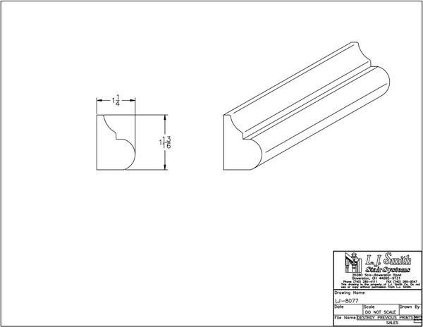 LJ-8077-HM False Tread Nosing