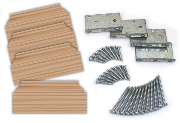 LJ-3019-AL Mount Kit for 3-1/2" Newels