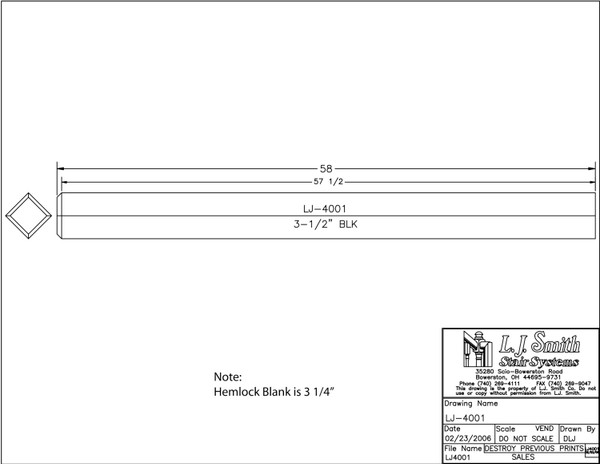 LJ-4001-HM Newel