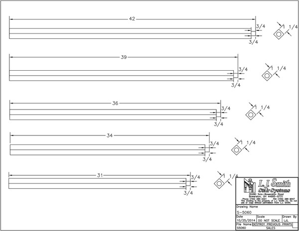 S-5060-P 42 Wood Baluster