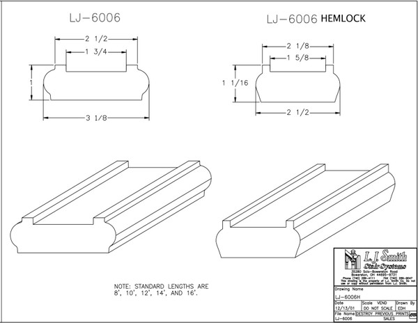 LJ-6006-08-O Shoe Rail