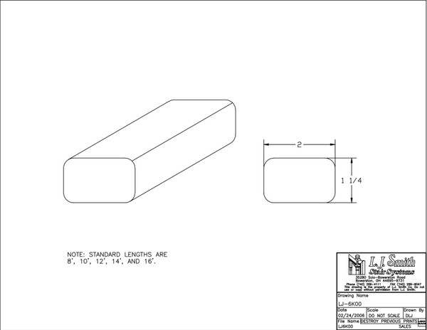 LJ-6K00C-18-H Handrail
