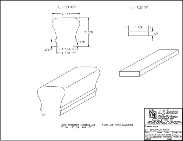 LJ-6010PRUJ/FS-10-AL Handrail