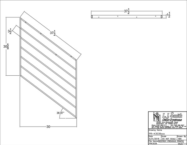 PR-K3036-LSB Rake Metal Panel