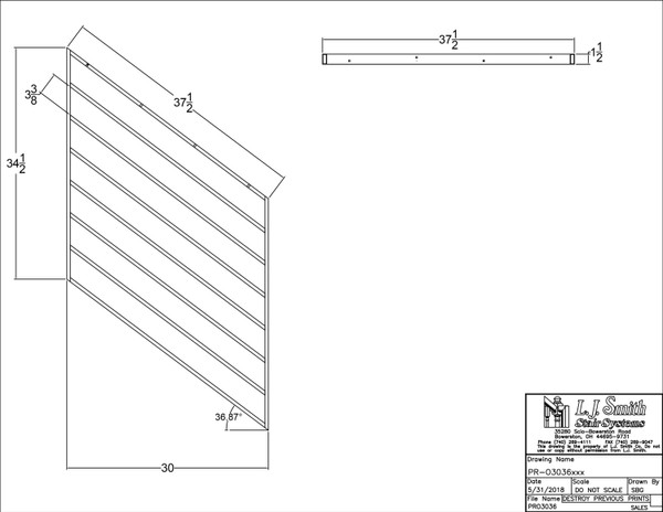 PR-O3036-LSB Rake Metal Panel