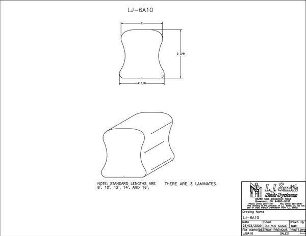 LJ-6A10C-16-H Handrail