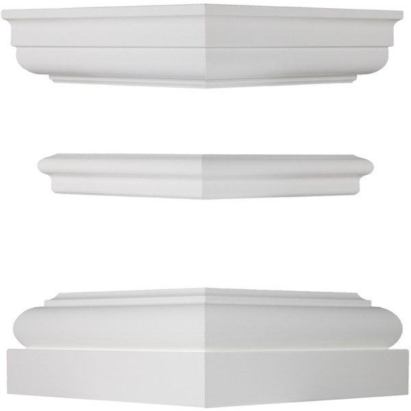 73816 Poly FRP 8" Cap & Base Set