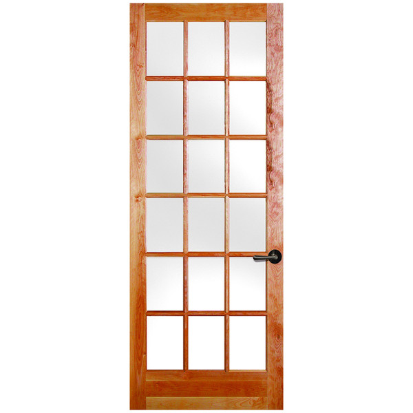 1-3/4-in. 18 Lite Fir Low-E 3'0" x 8'0" Door