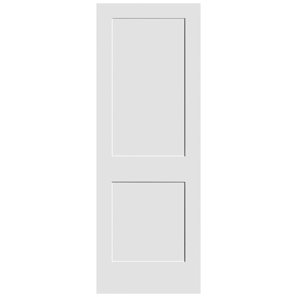 1-3/8-in. Shaker 2 Panel Primed MDF Overlay 2'1" x 0'6" Door