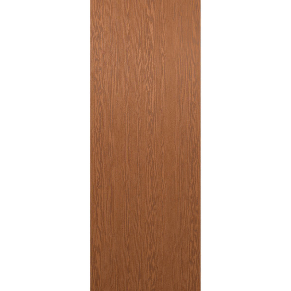 1-3/4-in. Flush  Oak Grain Fiberglass 3'0" x 8'0" Door
