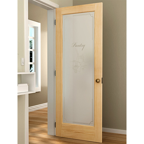 1-3/8-in. 1 Lite Pantry Vertical Grain Pine 3'0" x 6'8" Door