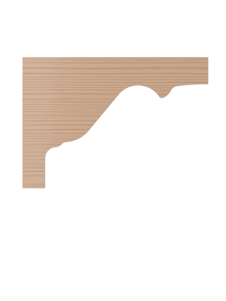 LJ-7028 SW Unfinished Poplar Bracket